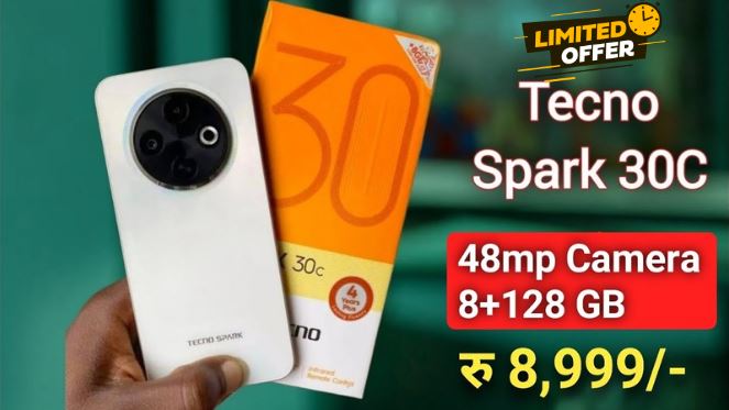 Tecno spark 30c price in india